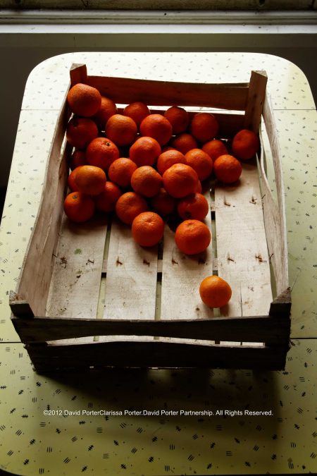 Crate of Seville oranges