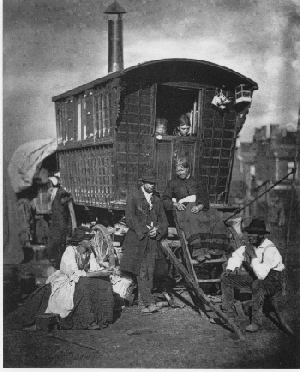 Gypsy caravan in the 19th Century