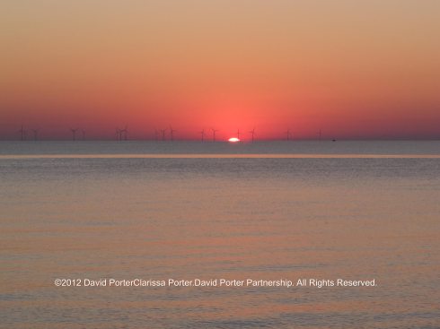 Sunrising over the Thames estuary